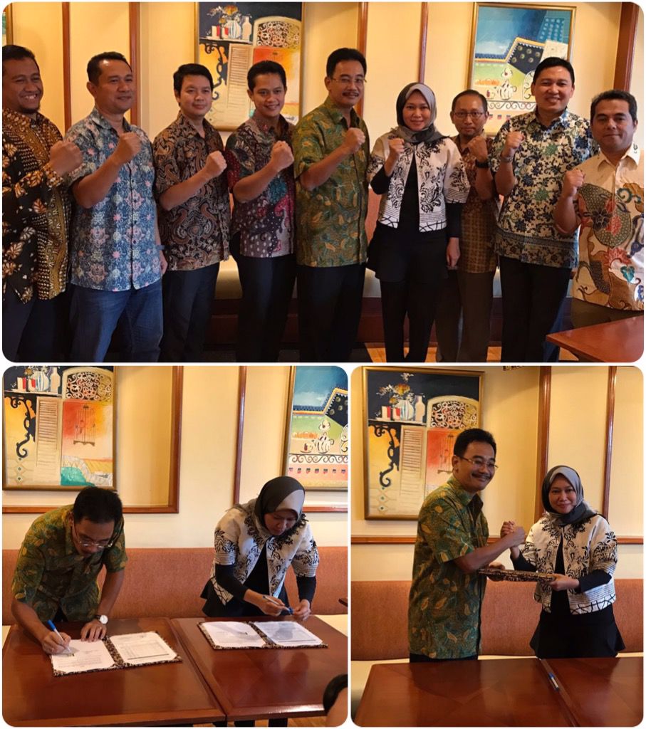 PENANDATANGANAN KONTRAK ANTARA TELKOM DAN TELKOMINFRA UNTUK PENYEDIAAN RESOURCE DAN TOOLS PEMELIHARAAN CME SITE PT FORTHEN CATAR NUSANTARA